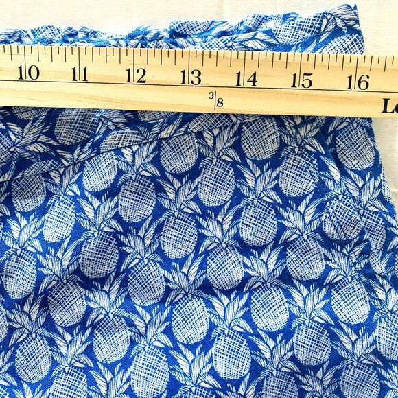 NWTTommy Bahama Turkish Sea Fineapple Linen Drawstring Cropped Resort Pants Sz S - Picture 6 of 10